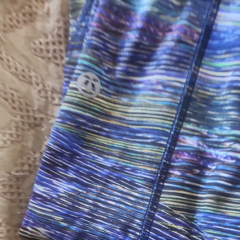 lululemon athletica Blue Multicolor Capris